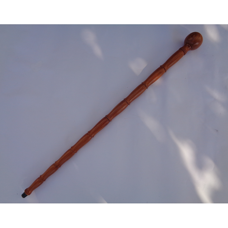 Gậy Batoong Gỗ Hương Dành Cho Người Cao Tuổi – Đầu Núm Tròn (Thân 2 Đoạn)