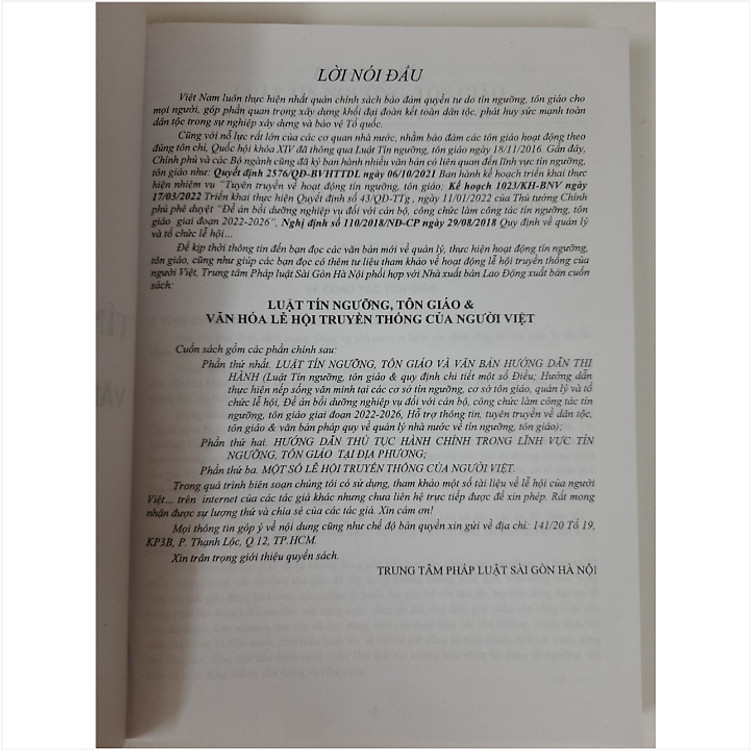 Luật Tín Ngưỡng, Tôn Giáo & Văn Hóa Lễ Hội Truyền Thống Của Người Việt - Ảnh 2
