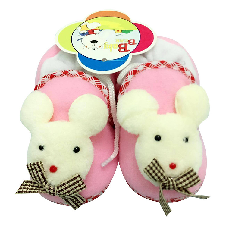 Giày Sơ Sinh Baby Rainbow Bảo Thịnh - Hồng (11cm)