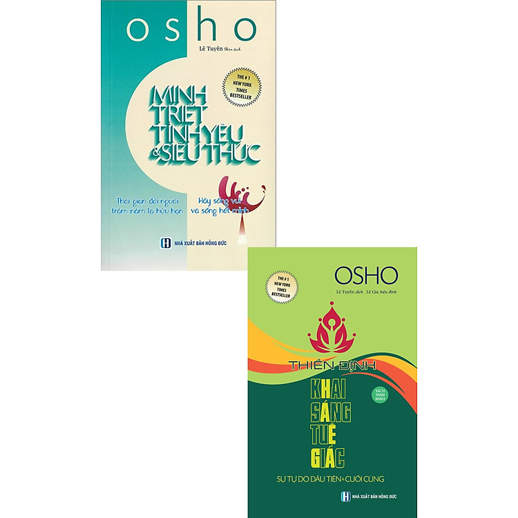 Combo Minh Triết Tình Yêu Và Siêu Thức + Thiền Định Khai Sáng Tuệ Giác (Bộ 2 Cuốn) - ĐN