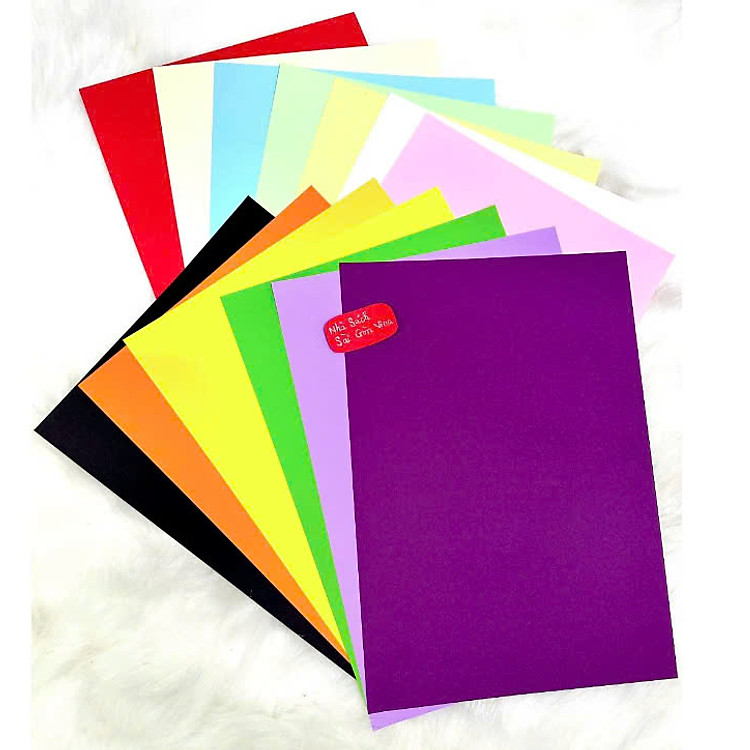 Bìa Giấy Cứng A4 160gsm (10 tờ) – Màu tím nhạt