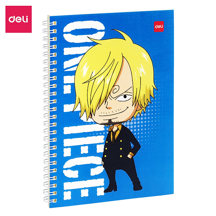 Sổ Tay Ghi Chép Gáy Xoắn A5 (60 trang) - Hình Đảo Hải Tặc One Piece - Xanh Dương - Ảnh 7