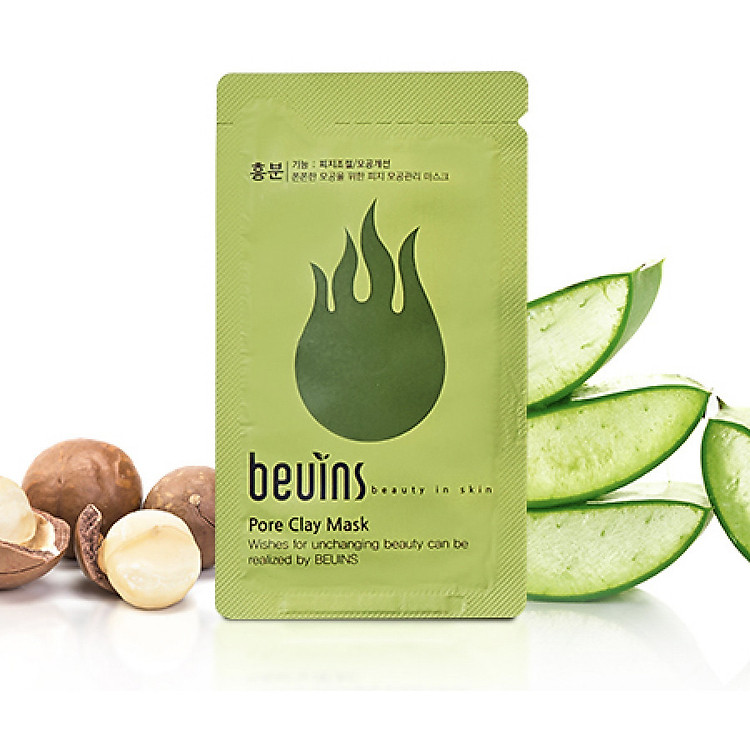 Combo 5 Gói Mặt Nạ Đất Sét Se Khít Chân Lông Beuins