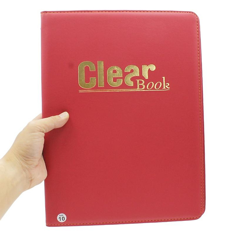 Bìa 10 Lá Da May A4 - Màu Đỏ - Ảnh 5