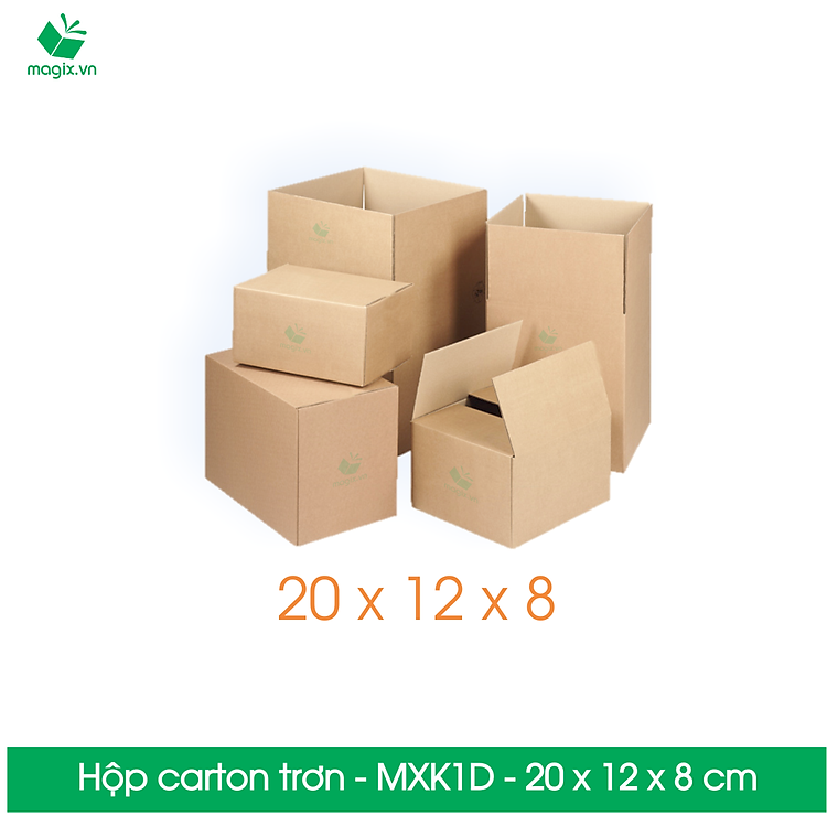 Hộp Carton MXK1D (20x12x8 cm, 20 chiếc) - Ảnh 4