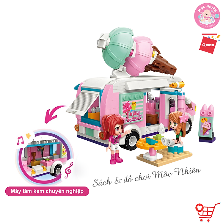 Mua Đồ chơi lắp ráp Qman 2029 - Xe Kem Chính hãng Ưu đãi - Hình ảnh 3