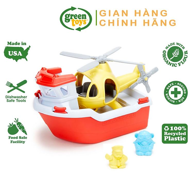 Bộ Đồ Chơi Tàu Cứu Hộ Green Toys Chính hãng Tiết kiệm