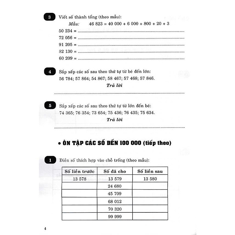 Vở Bài Tập Nâng Cao Toán Lớp 4 - Bám Sát SGK Chân Trời Sáng Tạo (Tập 1) - Ảnh 3