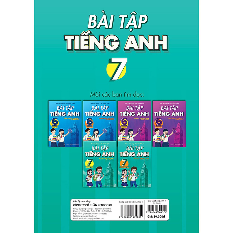 Bài Tập Tiếng Anh 7 - Có Đáp Án - Ảnh 2