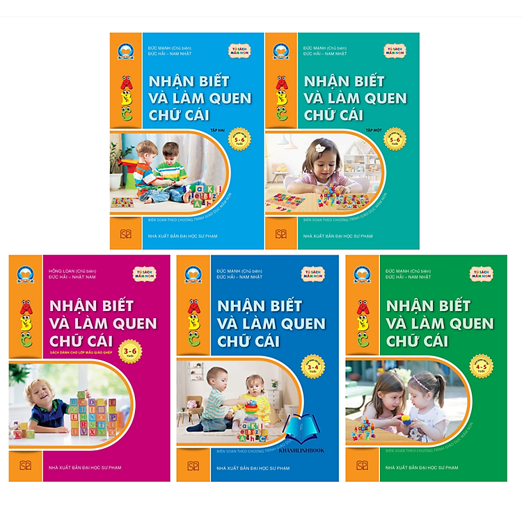 Combo 5 Cuốn Nhận Biết Và Làm Quen Chữ Cái
