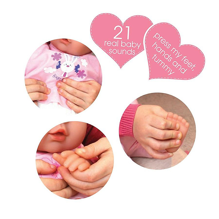 Búp Bê Baby Bập Bẹ DOLLSWORLD DW60280 Chính hãng Giá rẻ - Hình ảnh 4