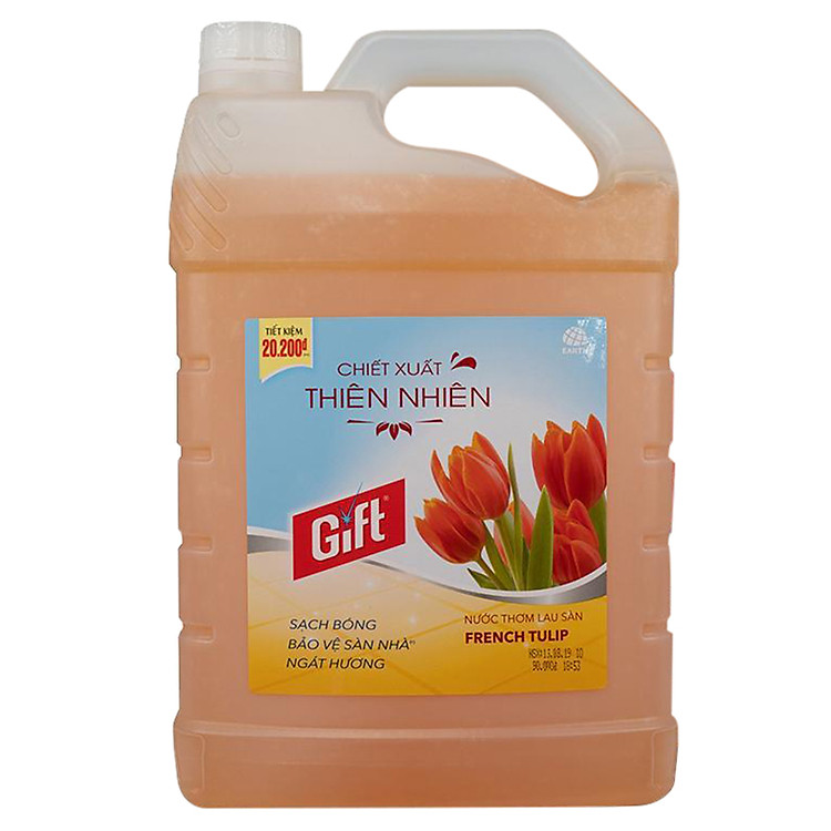 Nước Lau sàn Gift hương Tulip dạng can 4kg