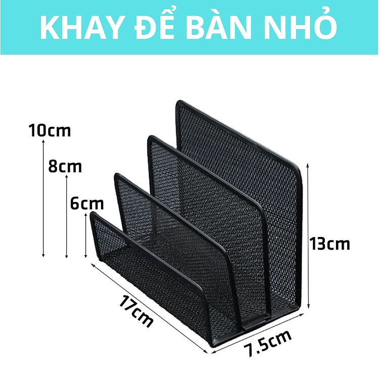 Khay Kệ Đựng Tài Liệu Để Bàn 3 Ngăn - Ảnh 6