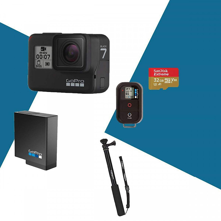 Combo Gopro 7 Black Chính Hãng