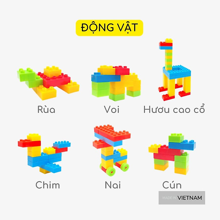 Mua Đồ Chơi Xếp Hình Sáng Tạo 124 Chi Tiết Chính hãng Tiết kiệm - Hình ảnh 5