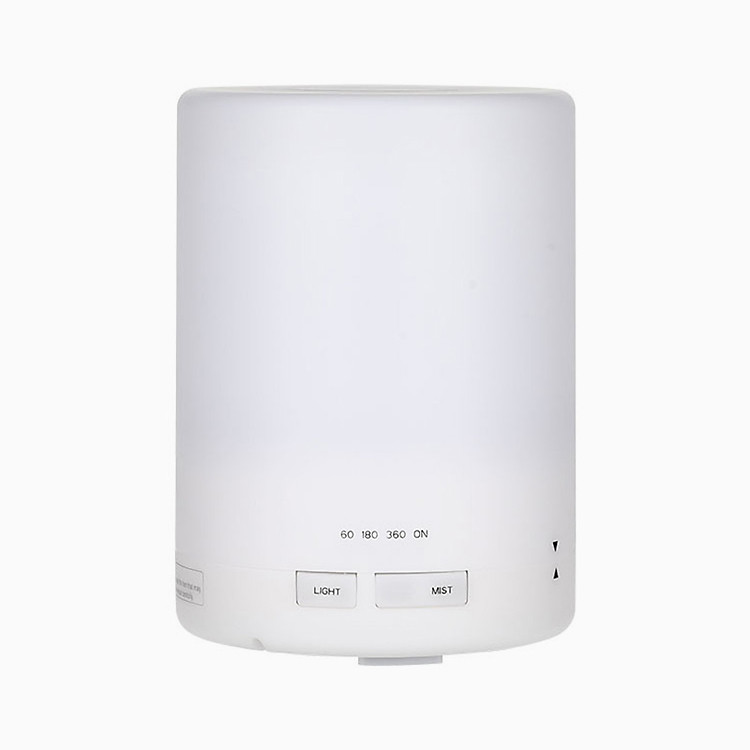 Máy xông tinh dầu, phun sương siêu âm tạo độ ẩm không khí hình trụ có đèn phong cách Hàn Quốc 300ml - EM081