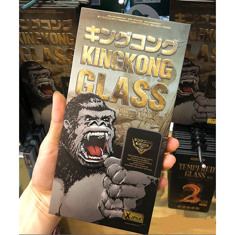 Kính Cường Lực KingKong Full Màn Iphone 6,7,8,X,XR,XS Max - Hàng Nhập Khẩu