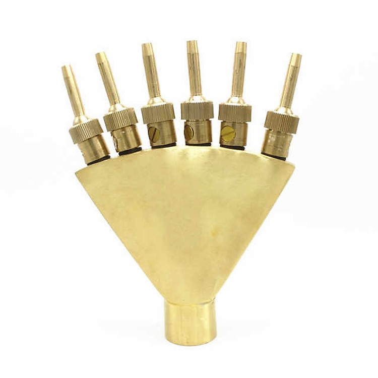 Đầu phun nước hình bàn tay 6 tia phi 34