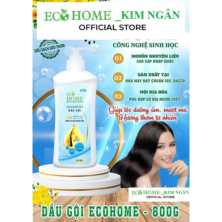 Dầu Gội ECOHOME Ngăn Rụng Tóc Chính hãng Giá tốt - Hình ảnh 2