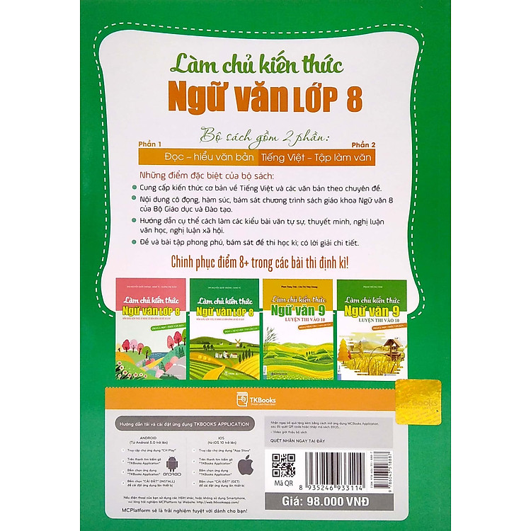 Làm Chủ Kiến Thức Ngữ Văn Lớp 8 - Phần 2: Tiếng Việt - Tập Làm Văn - Ảnh 2