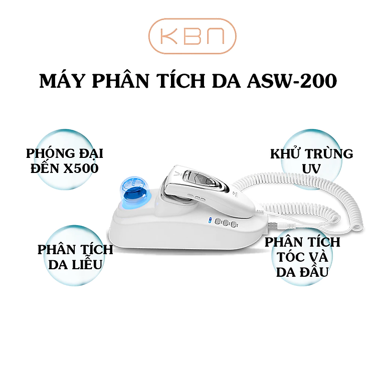 Máy phân tích soi da đầu và tóc ASW-200 thương hiệu Aramhuvis Hàn Quốc