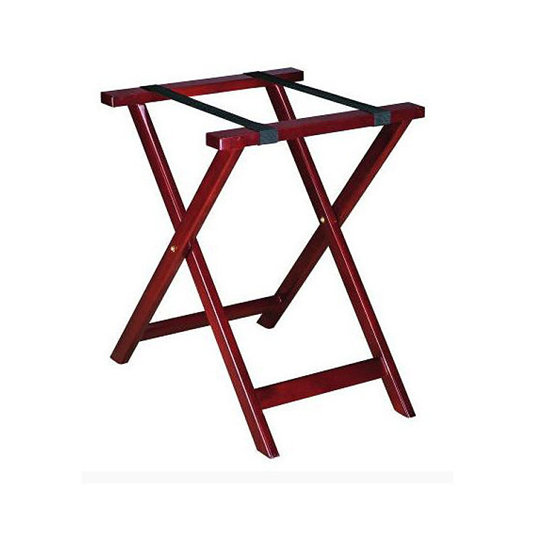 Kệ để hành lý 2 dây chân gỗ, Giá để hành lý khách sạn