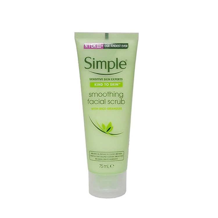 Tẩy Da Chết Simple Kind To Skin Smoothing Facial Scrub 75ml