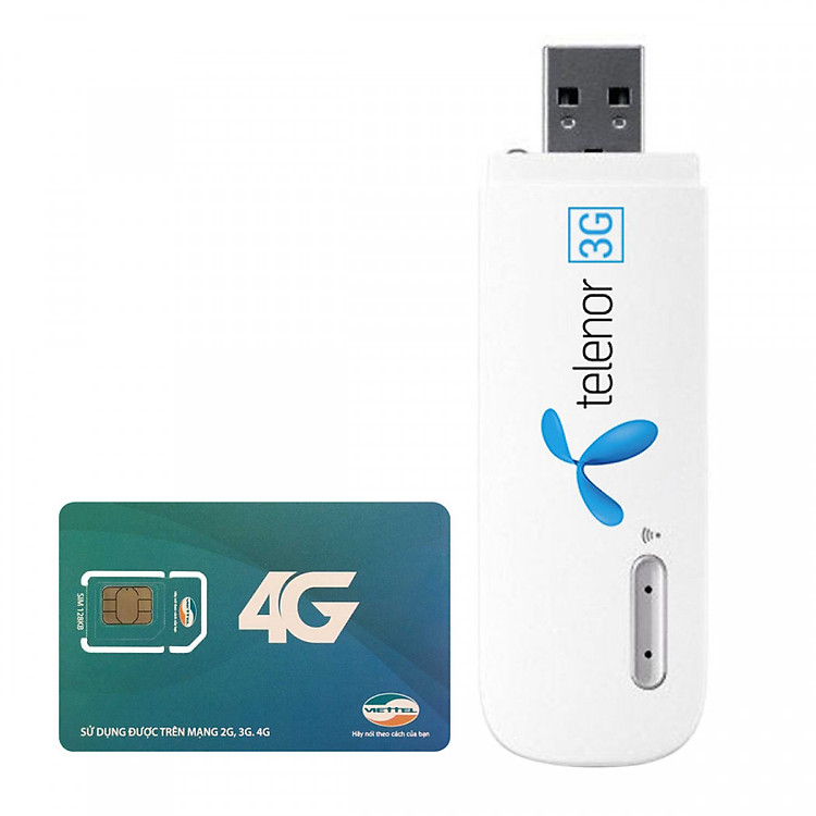 Thiết Bị Phát Wifi Huawei E8231 USB 3G - Tặng Kèm Sim Viettel 2GB/Ngày - Hàng Chính Hãng