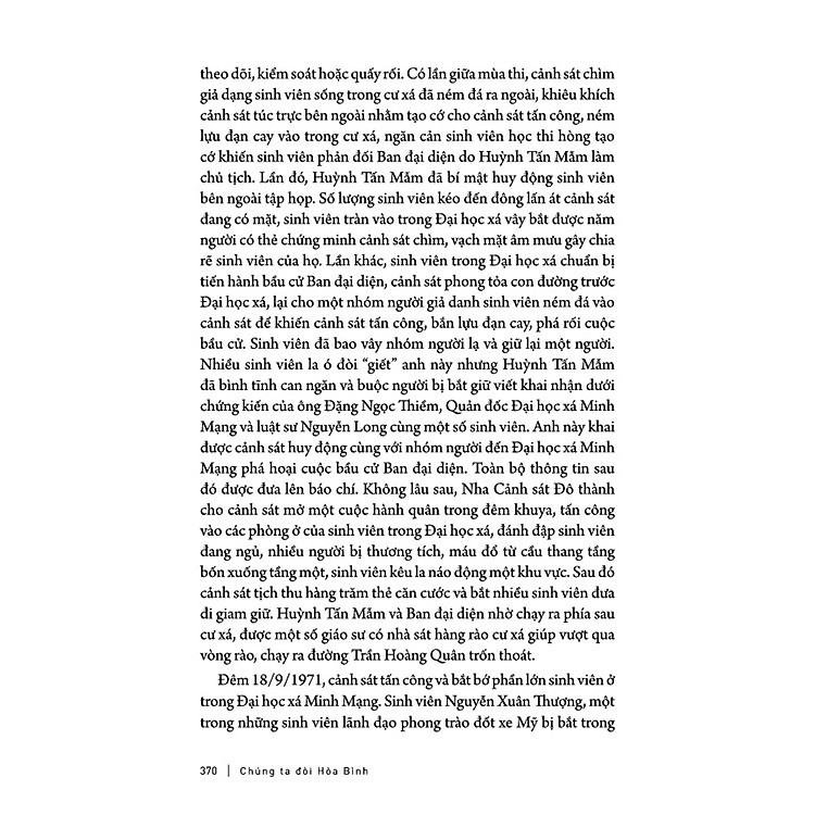 Chúng Ta Đòi Hòa Bình: Huỳnh Tấn Mẫm Và Phong Trào Yêu Nước, Tranh Đấu Của Thanh Niên, Sinh Viên, Học Sinh Sài Gòn, 1969-1975 - Ảnh 4