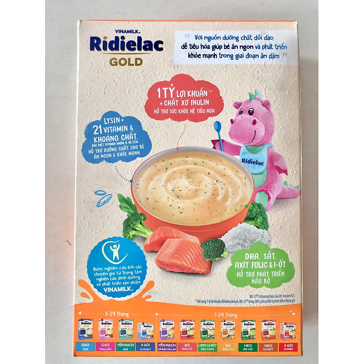 Bột Ăn Dặm Vinamilk Cá Hồi 200g Uy tín Ưu đãi - Hình ảnh 3