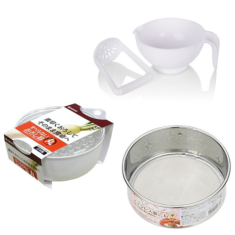 Bộ 3 dụng cụ chế biến đồ ăn dặm cho bé