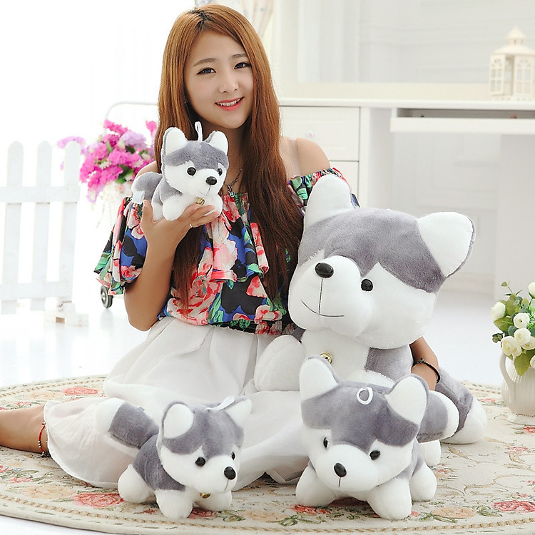 Gấu bông chó Husky dễ thương Chính hãng Tiết kiệm - Hình ảnh 2