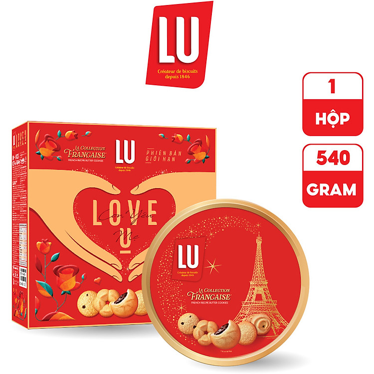 Bánh Quy Bơ Thập Cẩm Công Thức Pháp LU 540g