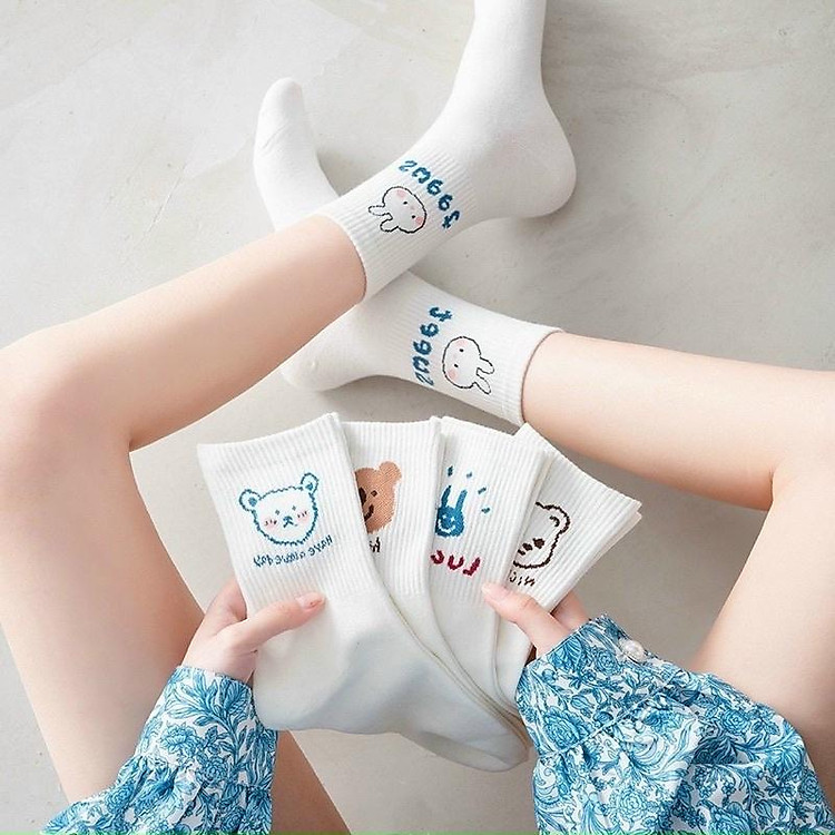 Vớ (tất) trắng cổ cao