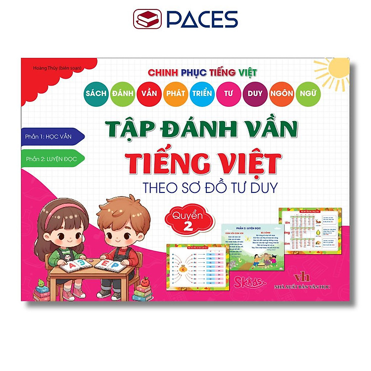 Sách - Tập Đánh Vần Tiếng Việt Theo Sơ Đồ Tư Duy Cho Bé Từ 4 Tới 7 Tuổi CUỐN 2 - SKIDS