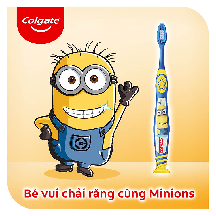 Mua Bộ đôi bàn chải Colgate Minion 5-9 tuổi Chính hãng Tiết kiệm - Hình ảnh 2