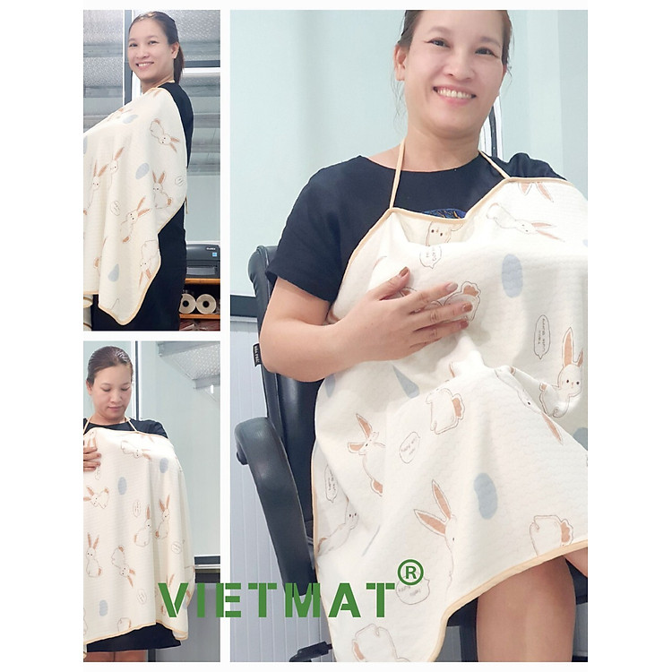 Chọn mua tại Shopee: Khăn choàng cho bé bú Vietmat sợi tre mua giá tốt nhất tại Shop Mall