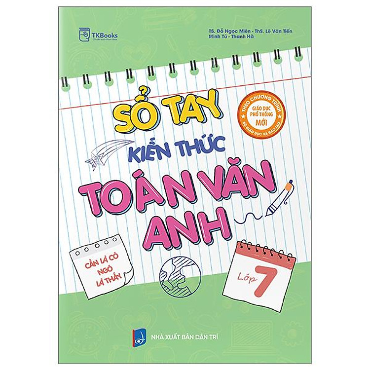 Sổ Tay Kiến Thức Toán-Văn-Anh Lớp 7