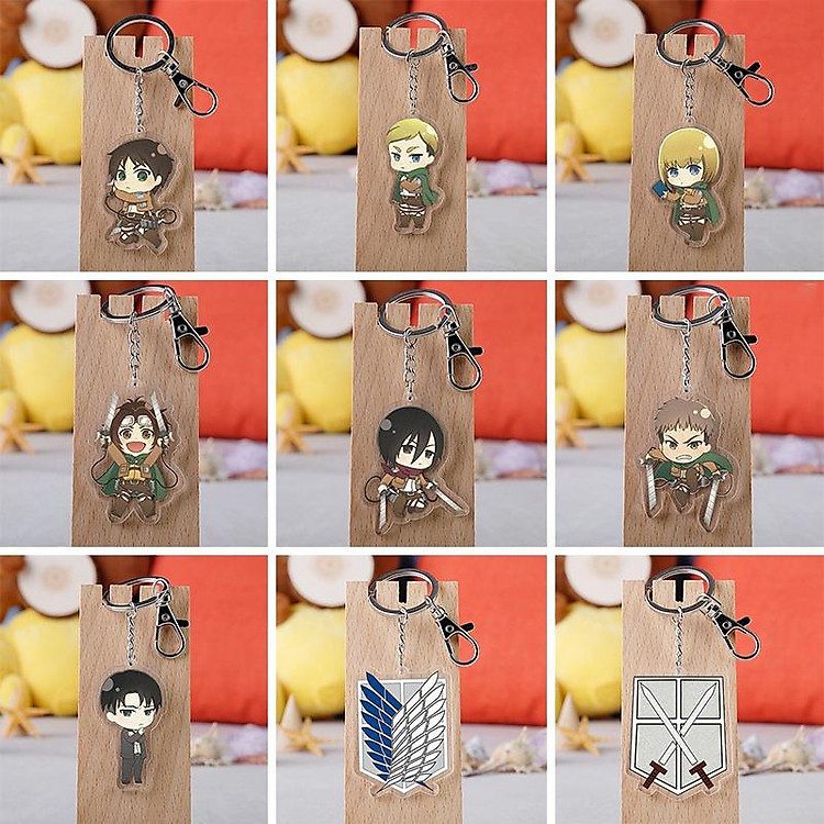 Móc Khóa Hình Nhân Vật Trong Anime Attack On Titan