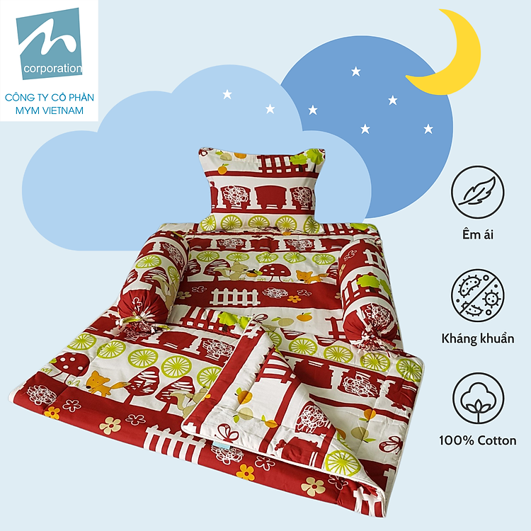Mua Bộ chăn gối nệm cho bé MYM Chính hãng Ưu đãi - Hình ảnh 4