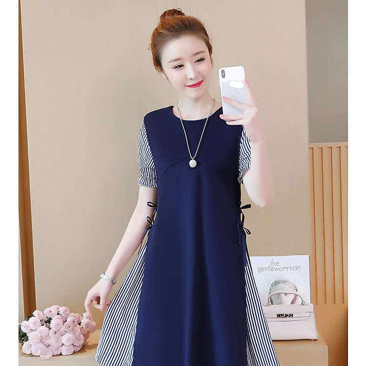 Đầm bầu công sở suông chữ A thời trang