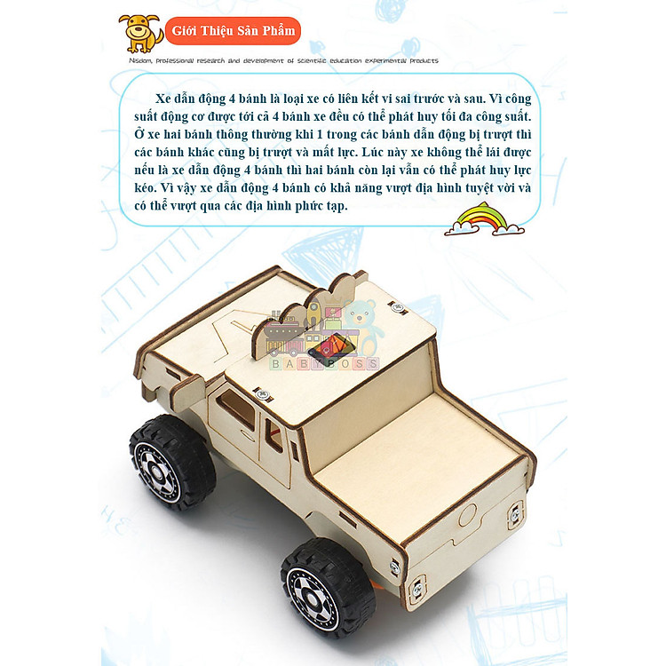 Bộ Đồ Chơi Khoa Học Xe Địa Hình Chính hãng Ưu đãi - Hình ảnh 4