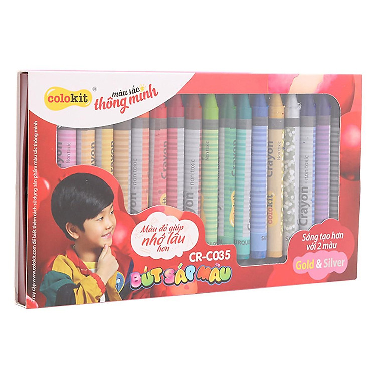 Bút Sáp Màu Jumbo CR-C035 (18 màu) - Ảnh 2