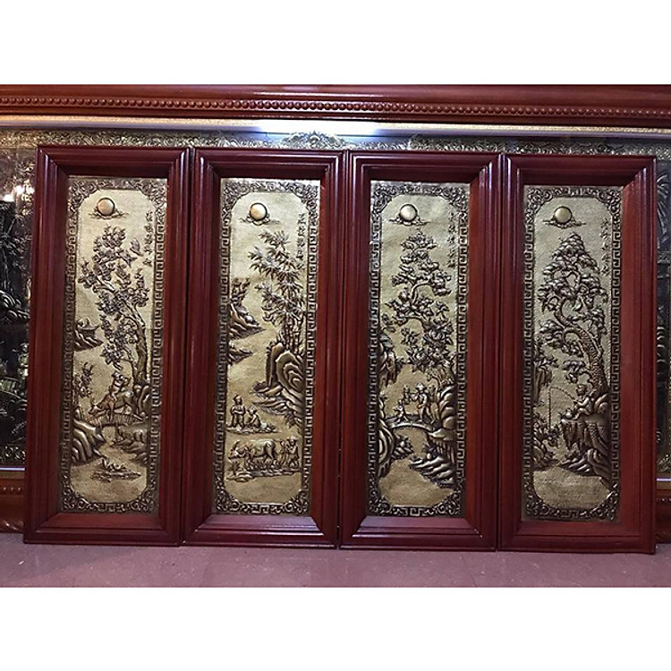 Bộ Tranh Tứ Quý (Chiêu tài lộc)