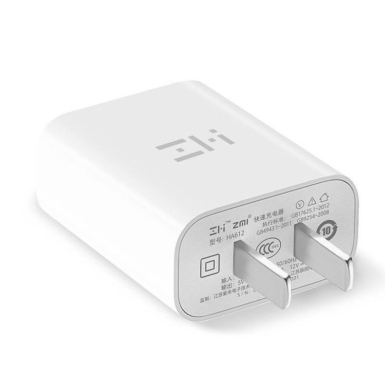 Adapter Sạc 1 Cổng 18W Xiaomi ZMI HA612 Hỗ Trợ Sạc Nhanh QC 3.0 - Hàng Nhập Khẩu