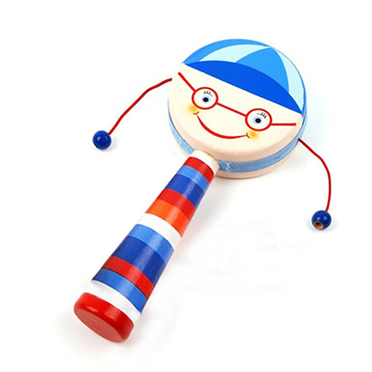 Đồ Chơi Gỗ Skids, Trống lắc búp bê, đồ chơi âm nhạc đem đến bao niềm vui cho bé