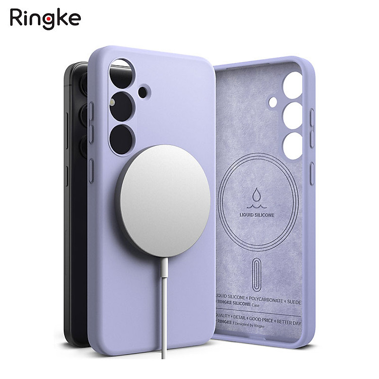 Ốp lưng cho Samsung Galaxy S24 (6.2") RINGKE Silicone Magnetic - Hàng Chính Hãng