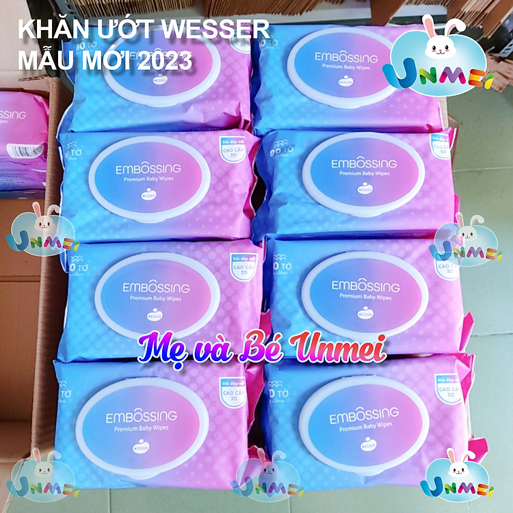 Bộ 8 Gói Khăn Ướt Wesser - Xanh Uy tín Tiết kiệm - Hình ảnh 4