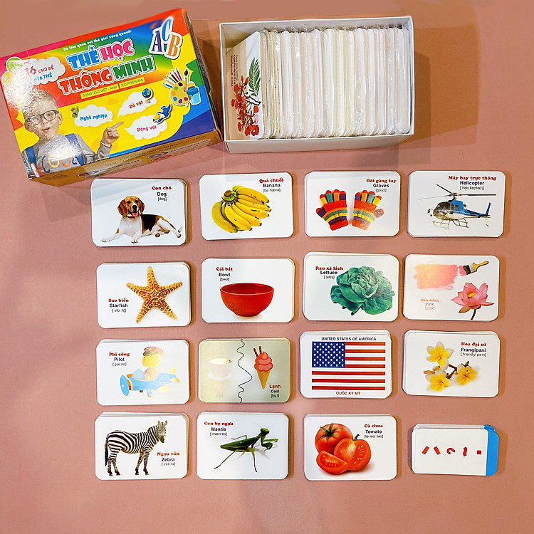 Bộ Thẻ Học Thông Minh – 416 Thẻ Flashcards Tiếng Anh (16 Chủ Đề)