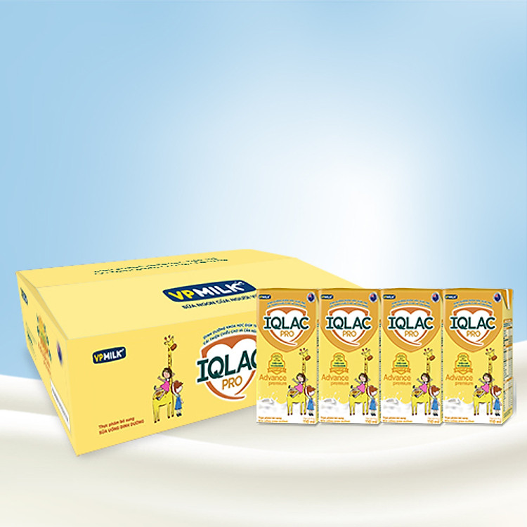Thùng 48 Hộp Sữa Bột Pha Sẵn VPMilk IQLac Pro Advance Premium (110ml/ Hộp)